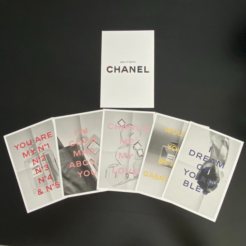 Chanel 5-pc blotter single use samples